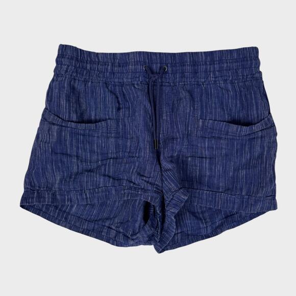 Athleta Cabo Linen Textured Shorts Size 12 - Picture 2 of 12